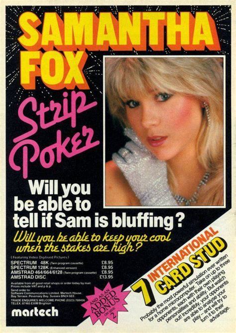 Samantha fox strip poker download