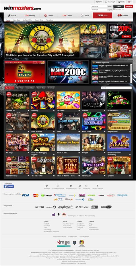 Winmasters casino apk